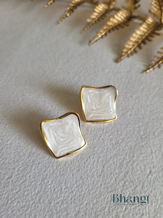 Ivory Glow Studs