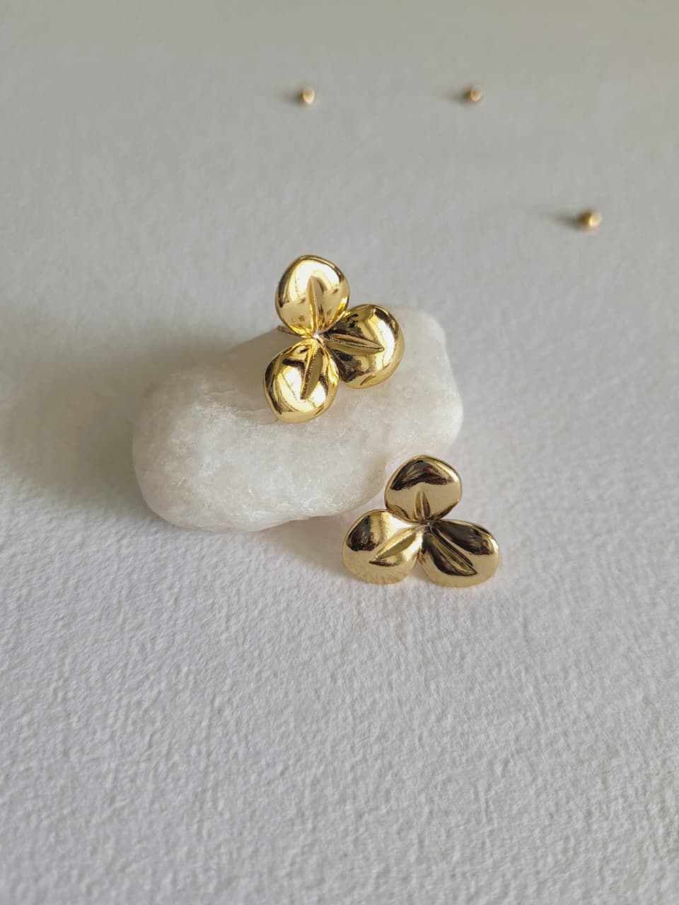 Golden Petal Bloom Stud