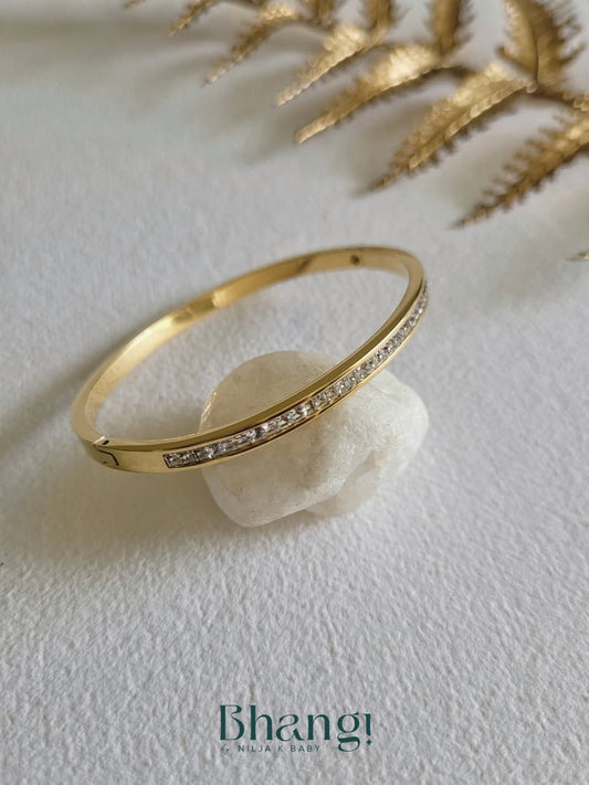 Crystal Line Sleek Bangle