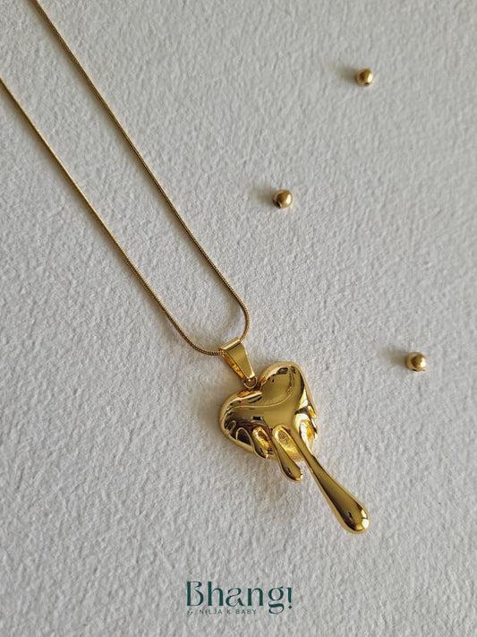 Melted Heart Necklace