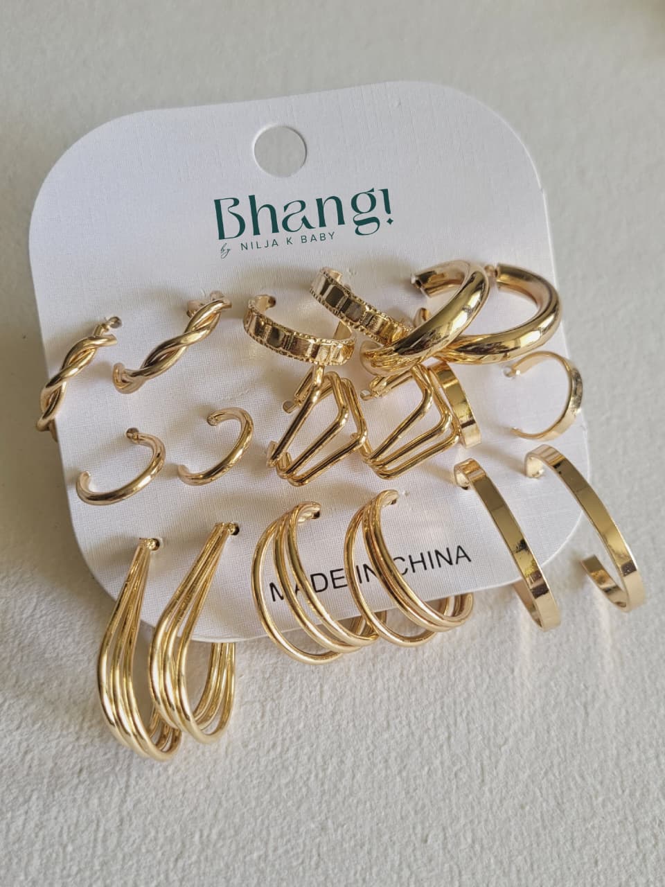 Golden Glow Hoop Set