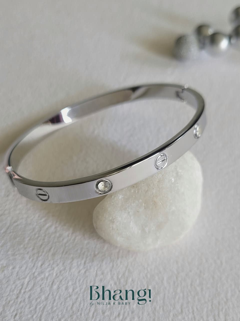 Celeste Bangle - Silver