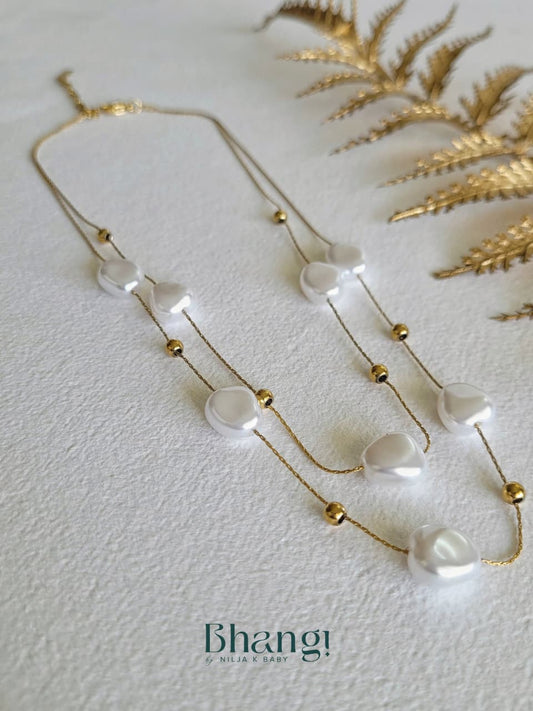 Luminous Pearl Layered Necklace