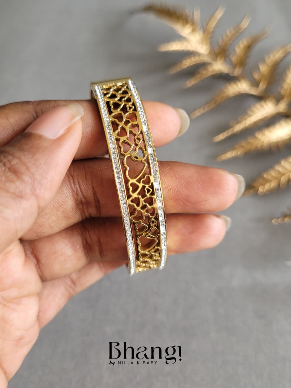 Eternal Hearts Crystal Bangle