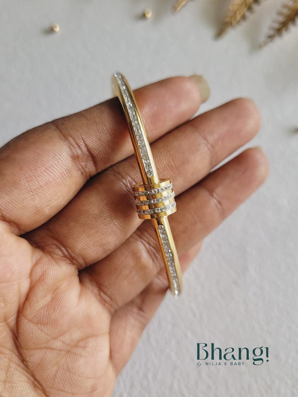 Crystal Stack Slim Bangle