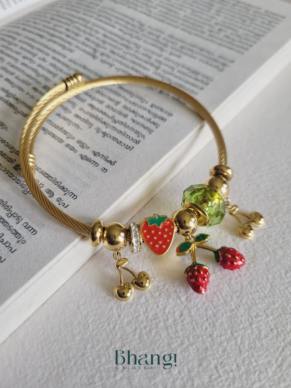 Berry Bliss Charm Bangle