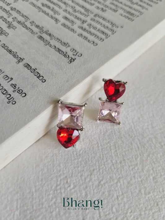 Rosy Love Duo Earrings
