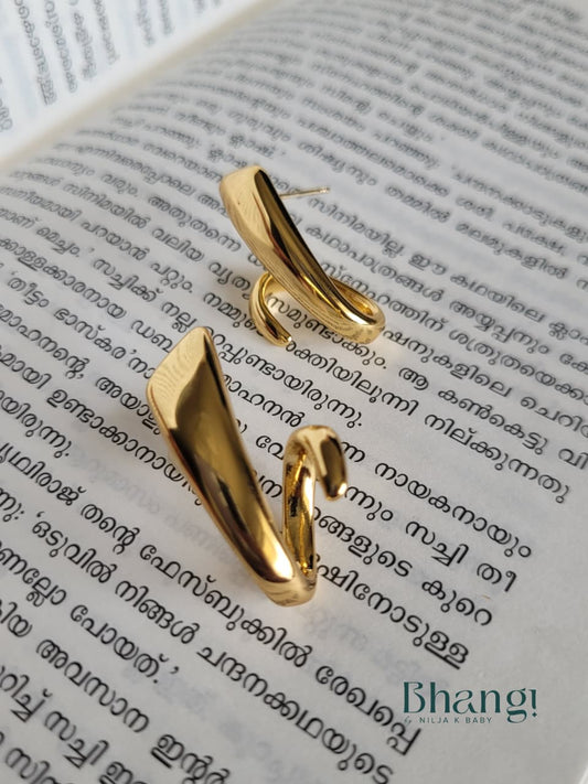 Golden Wave Earrings