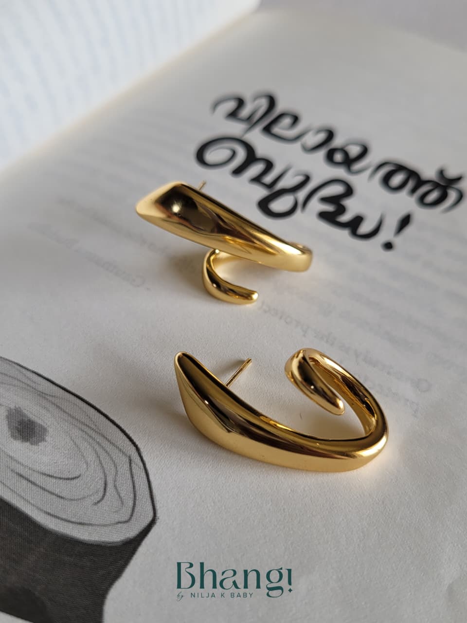 Golden Wave Earrings