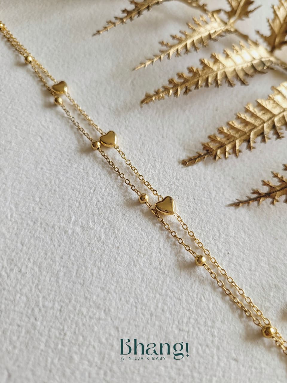 Golden Heartlayer Bracelet