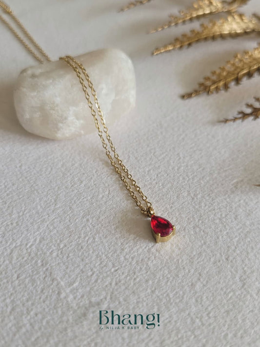 Crimson Dew Necklace