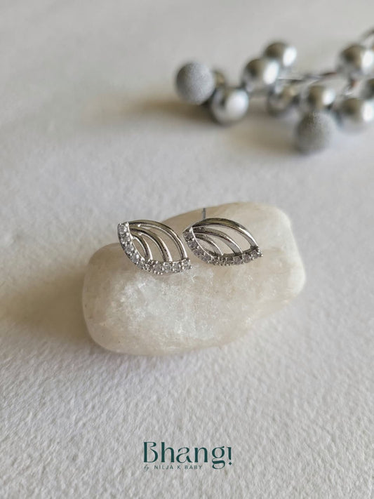 Silver Whisper Studs