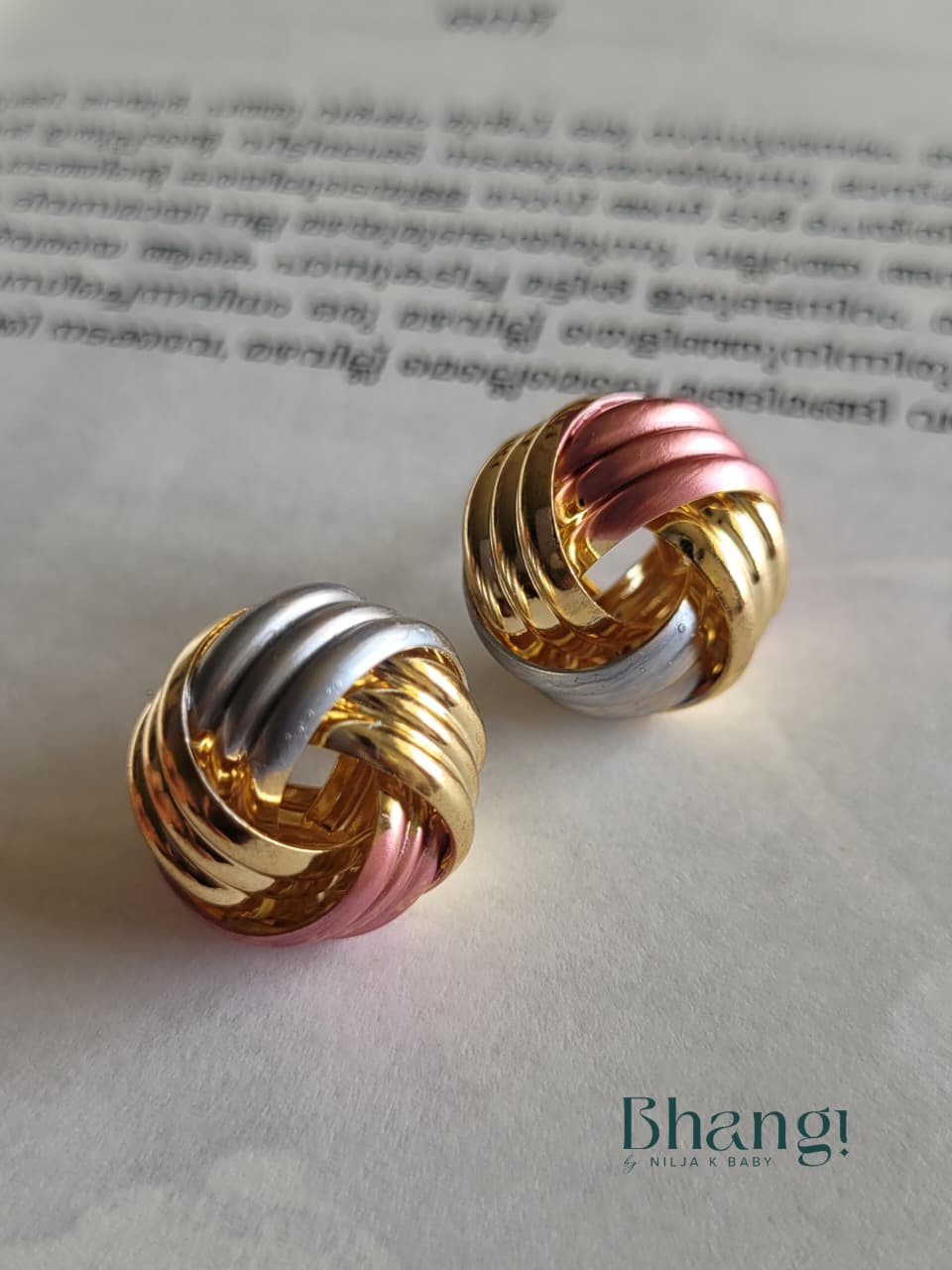 Tria Luxe Knot Studs