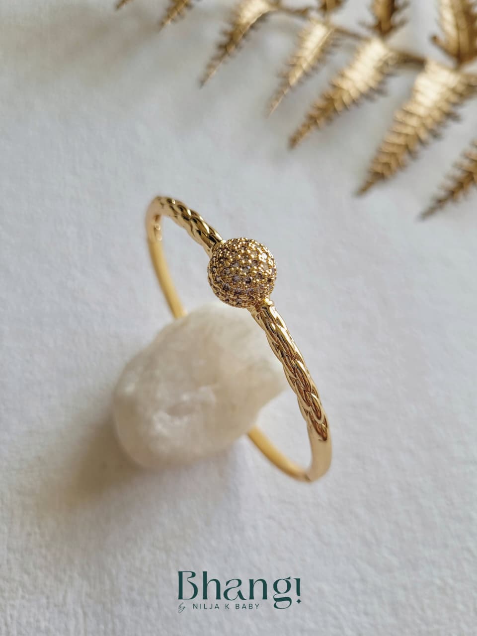 Gilded Knot Bangle