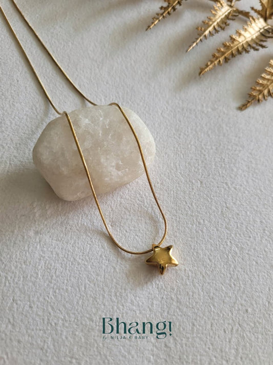 Golden Star Whisper Necklace