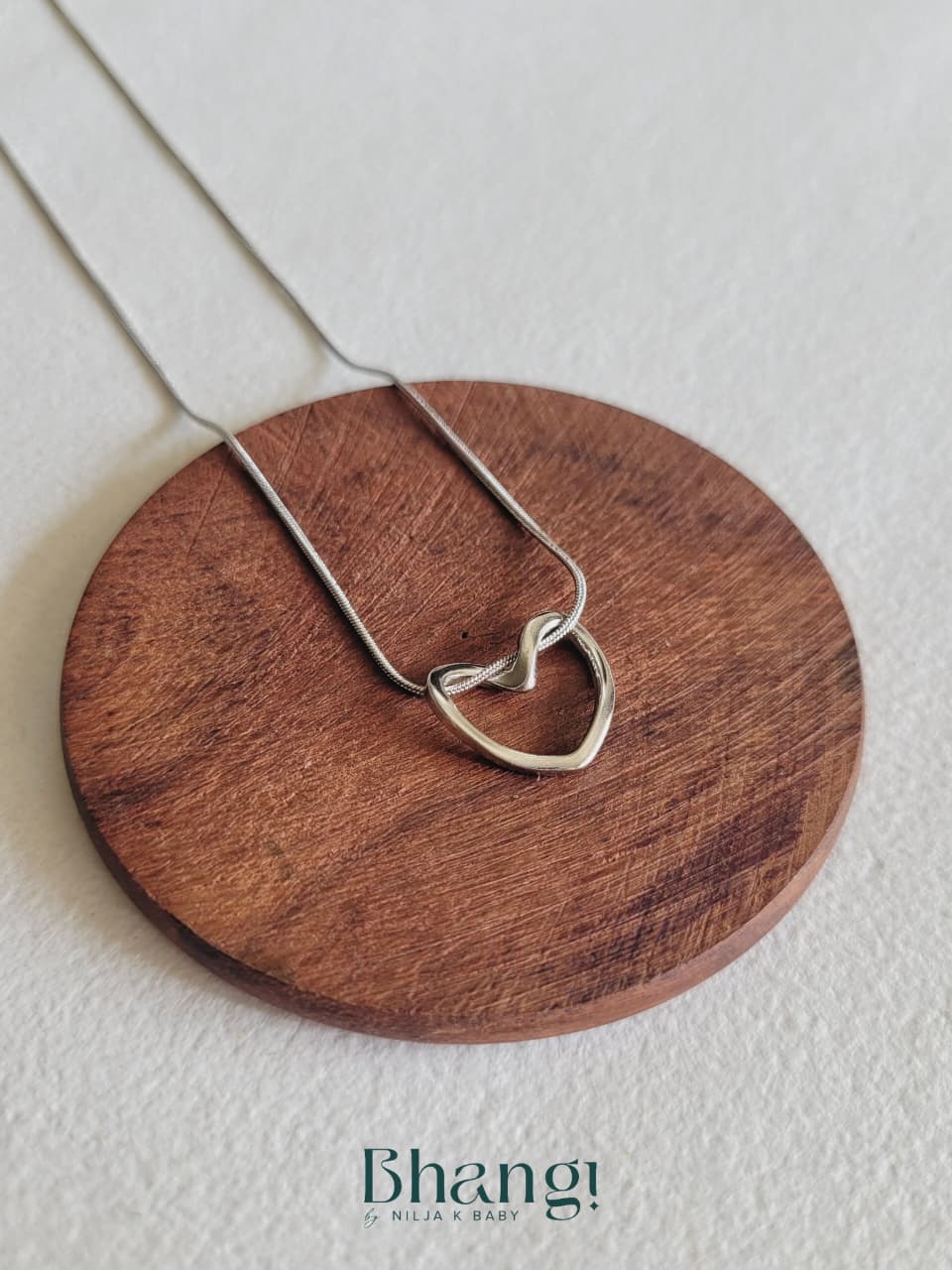 Silver Embrace Heart Necklace