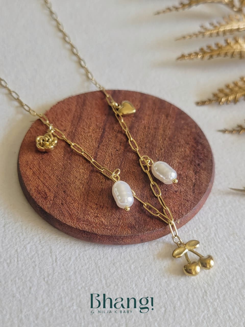 Golden Keepsake Charm Necklace