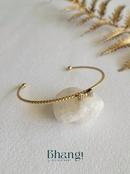 Petite Bow Crystal Bangle