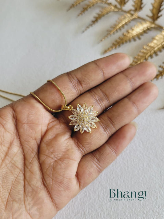 Radiant Sunburst Pendant Necklace