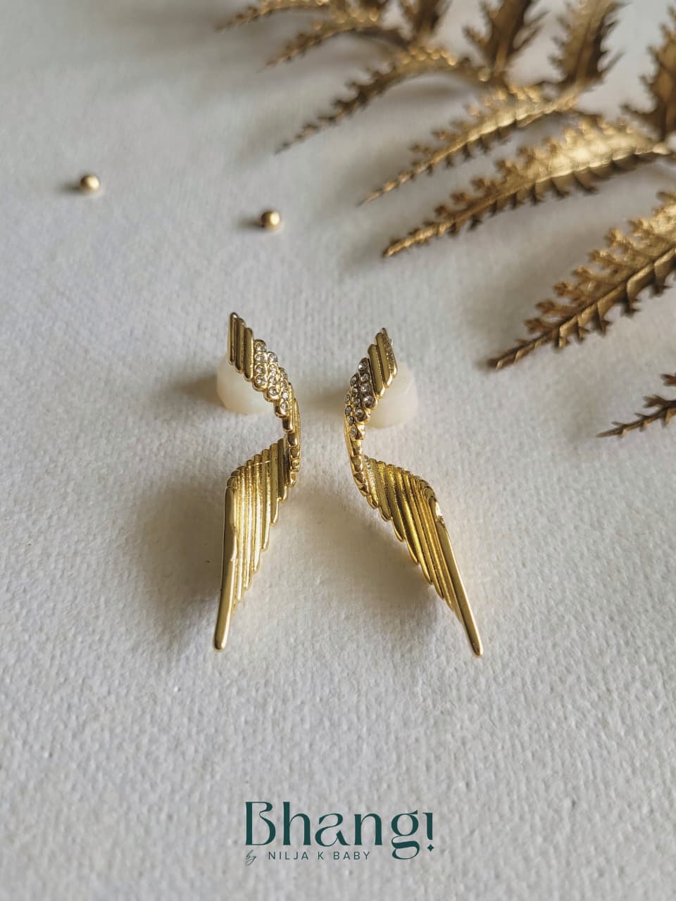 Twisted Bar Drop Earrings