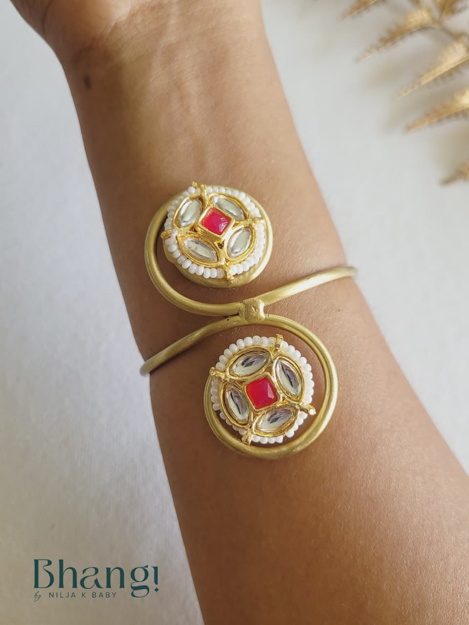 Surkh Kundan Dual Motif Kada