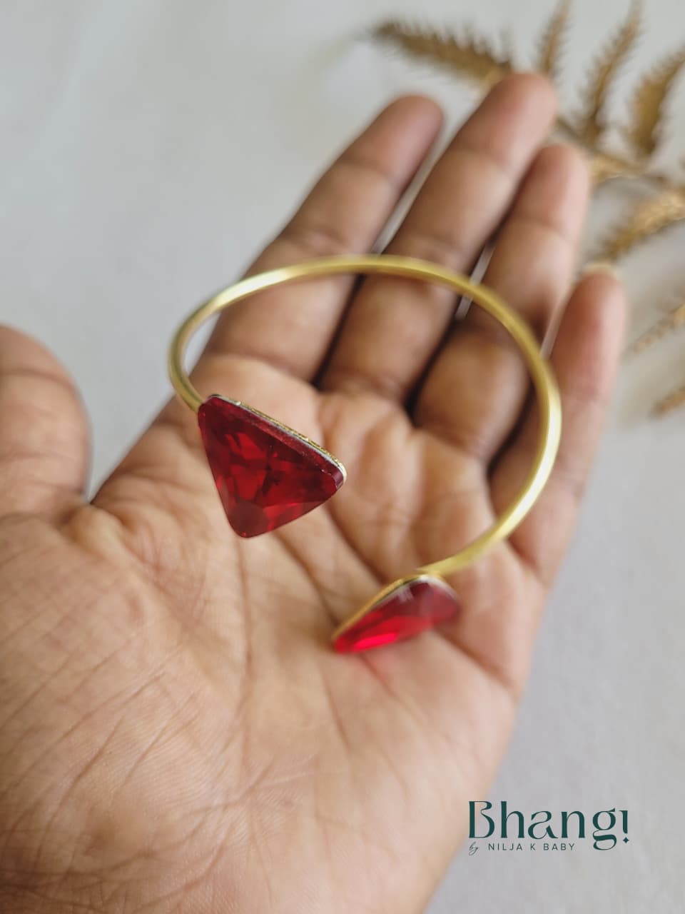 Ruby Edge Open Cuff