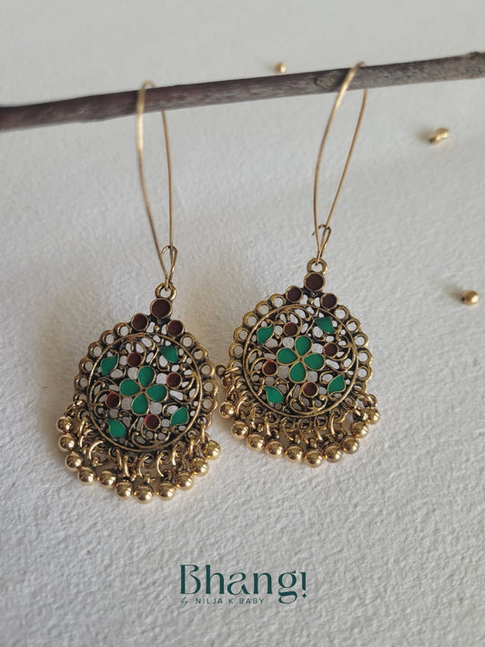 Meher Floral Jhumki Drops