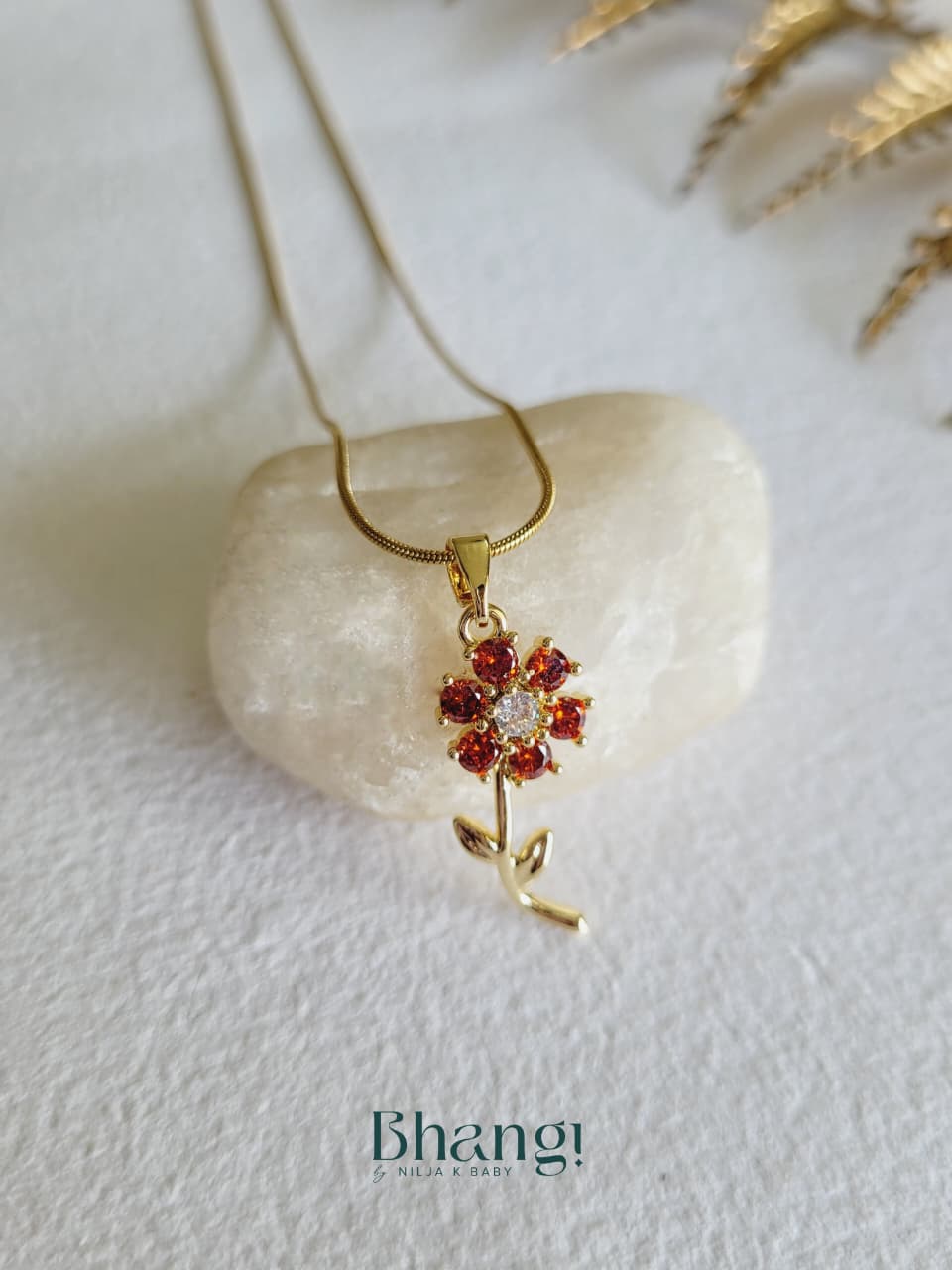 Crimson Blossom Necklace