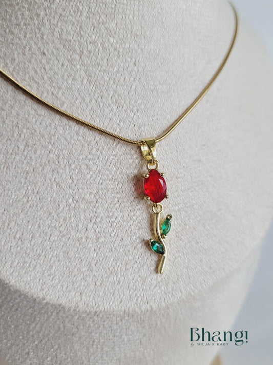Scarlet Bloom Necklace