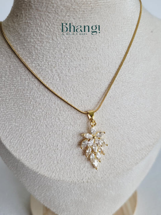 Aurora Bloom Crystal Pendant Necklace