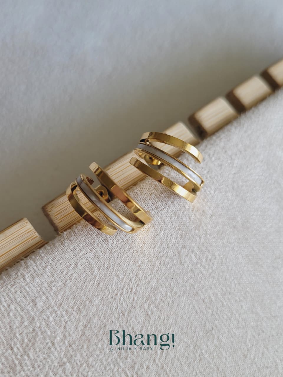 Trinity Layer Hoop Earrings
