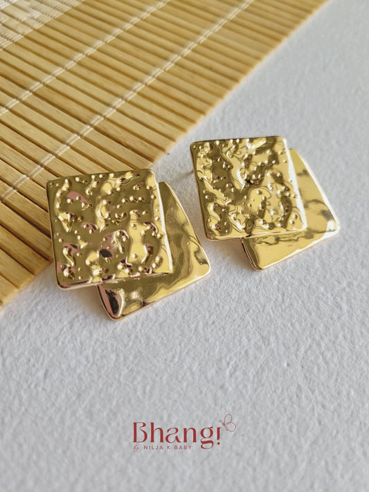Hammered Layer Earrings