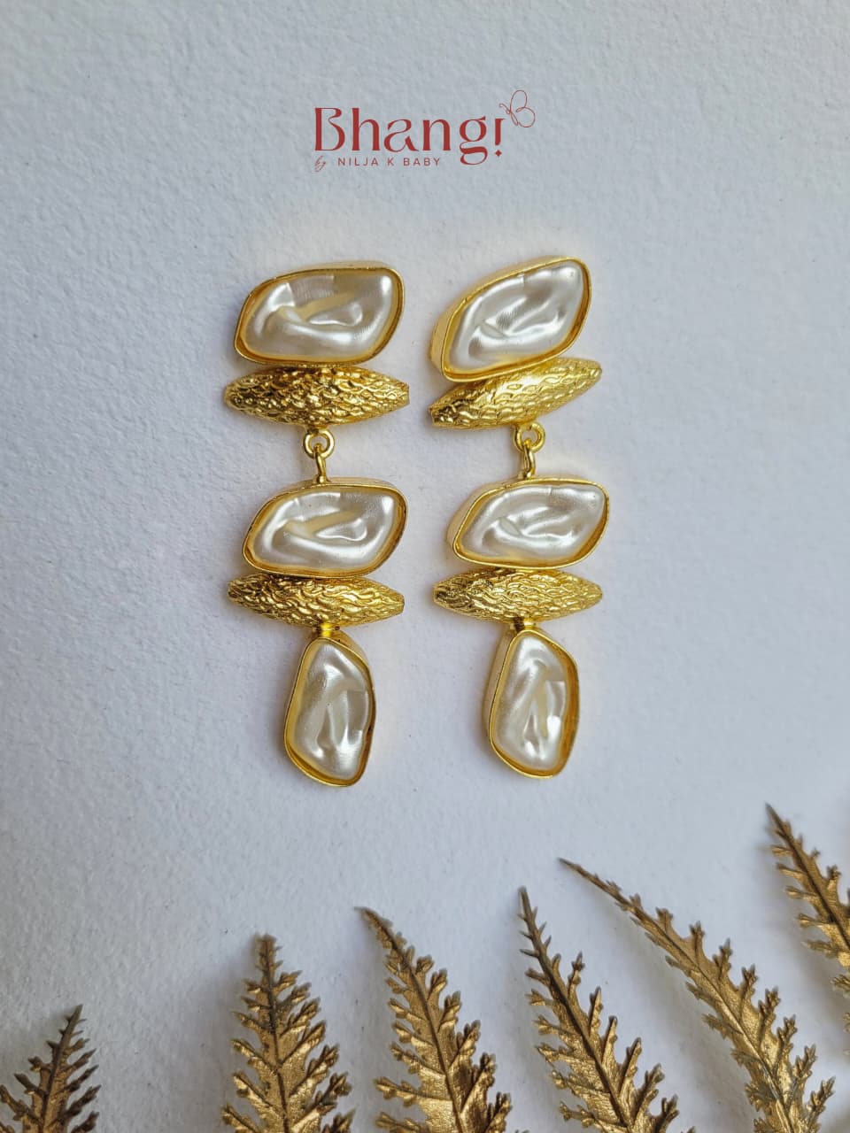 Aurelia Pearl Sculpt Earrings