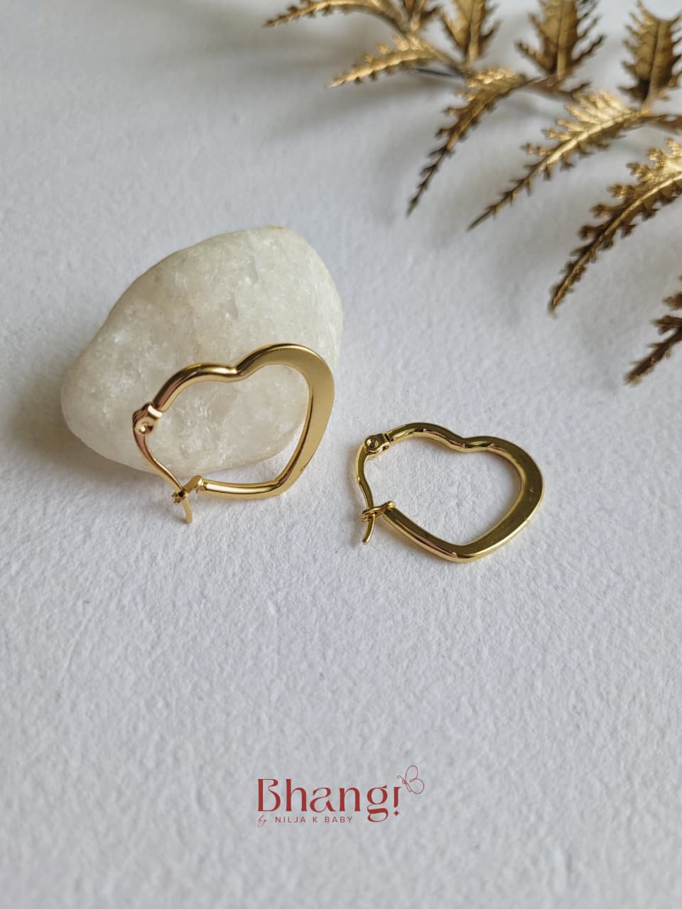 Amora Heart Hoops