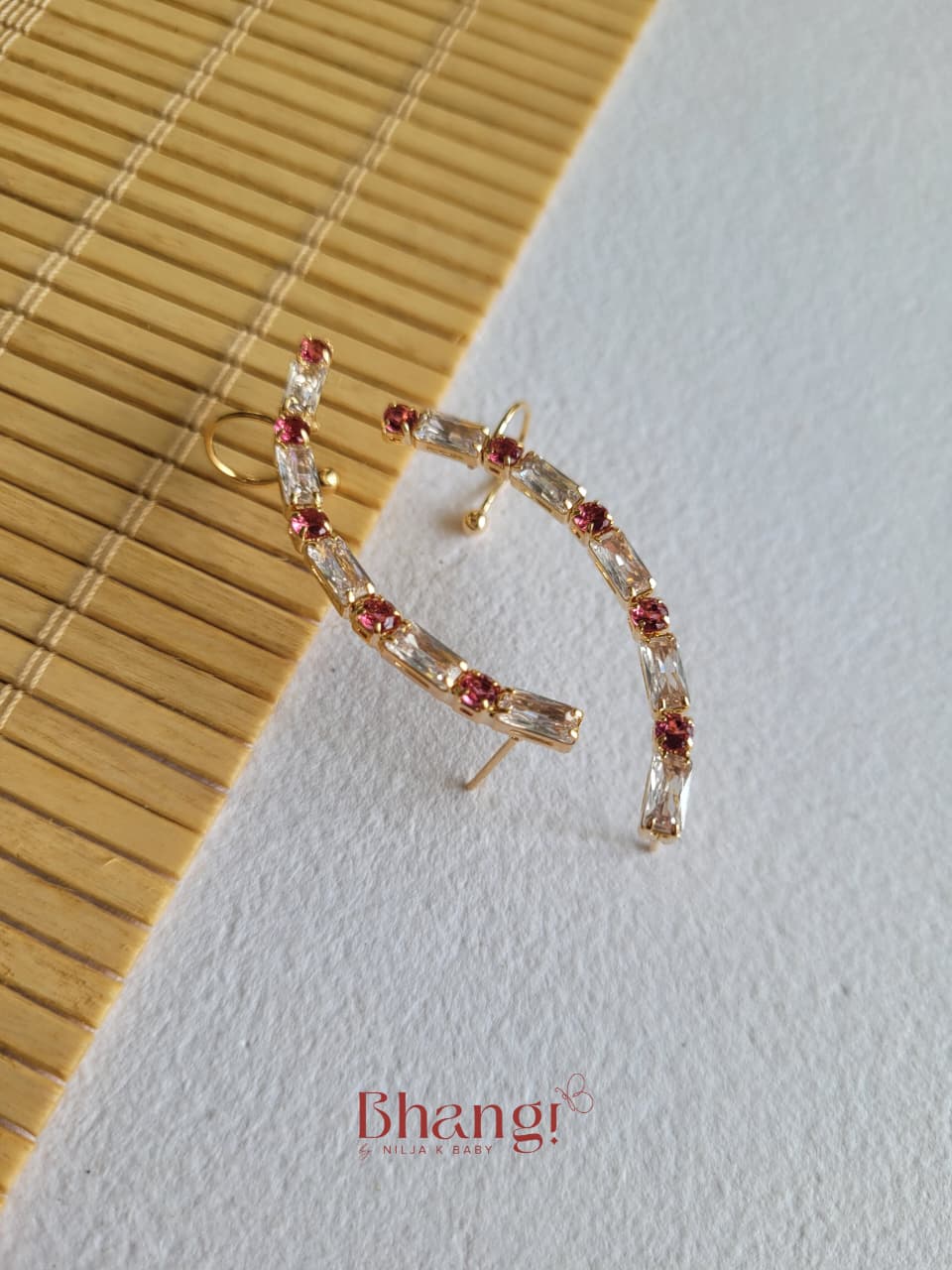Crystal Earcuff - Rosé Radiance