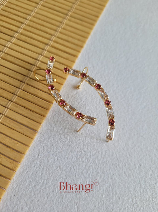 Crystal Earcuff - Rosé Radiance
