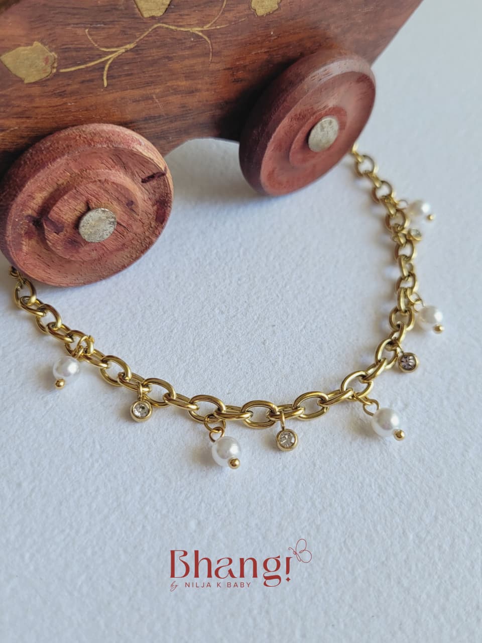 Pearl Charm Bracelet