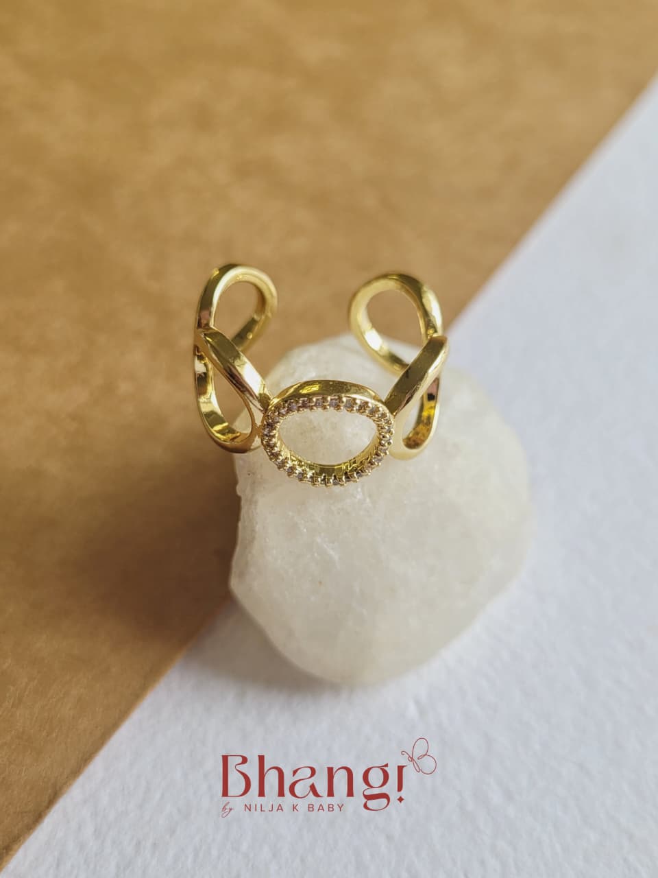 Luna Halo Open Ring