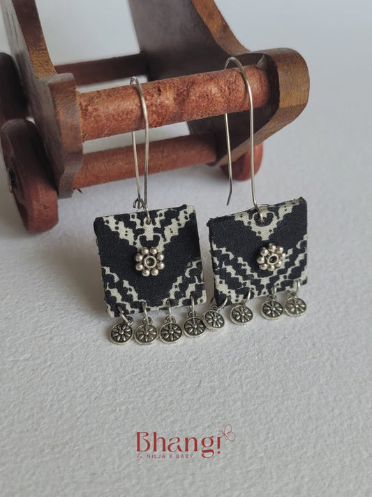 Chitra Ghungroo Fabric Earrings