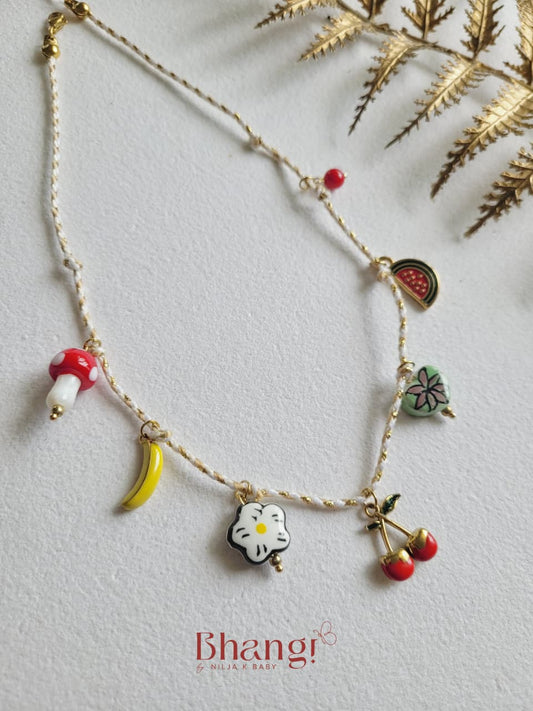 Fleur & Fruit Charm Necklace