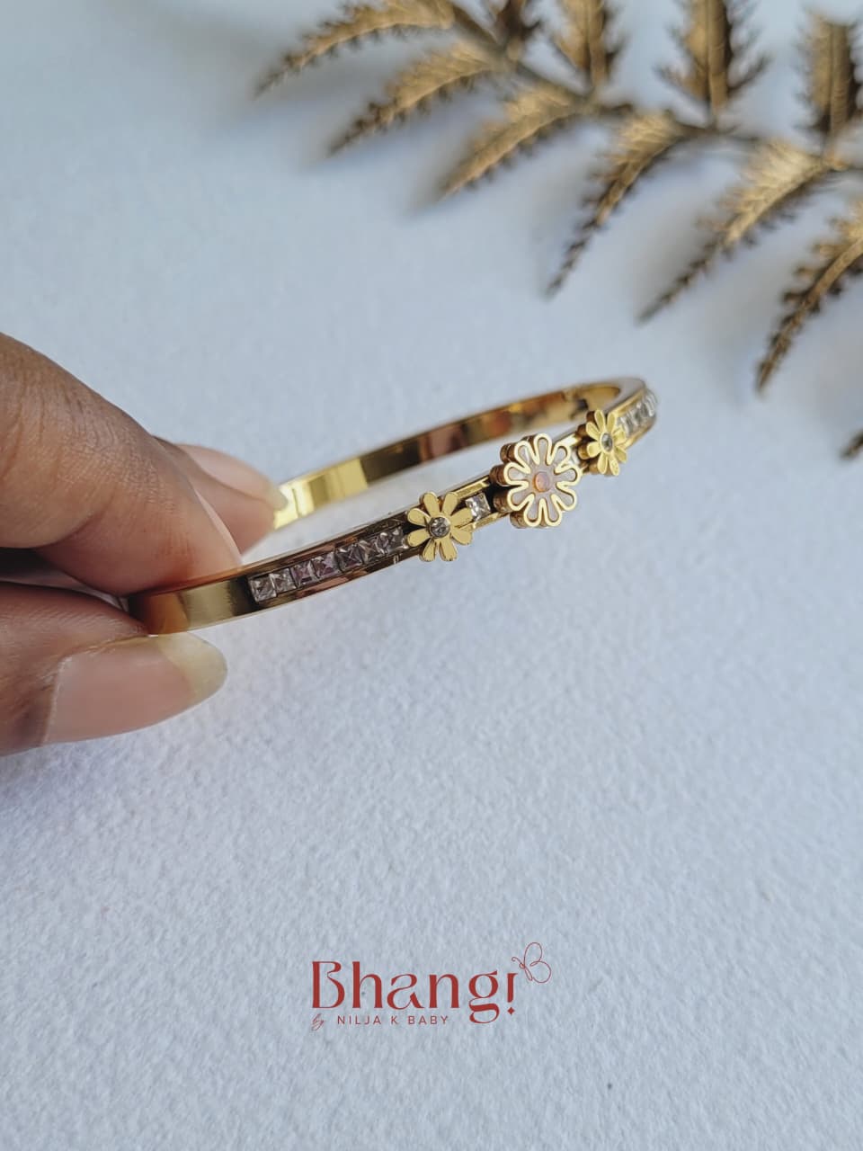 Petite Crystal Line Bangle