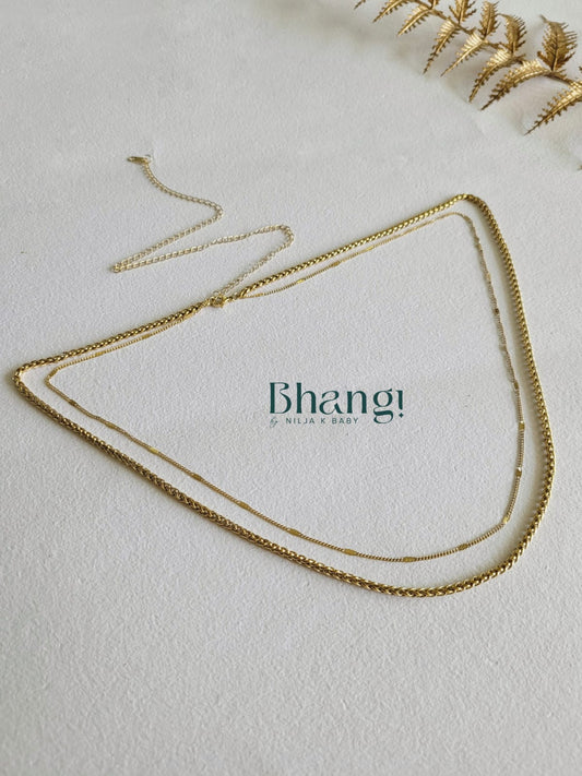 Golden Twist Anti-Tarnish Hip Chain