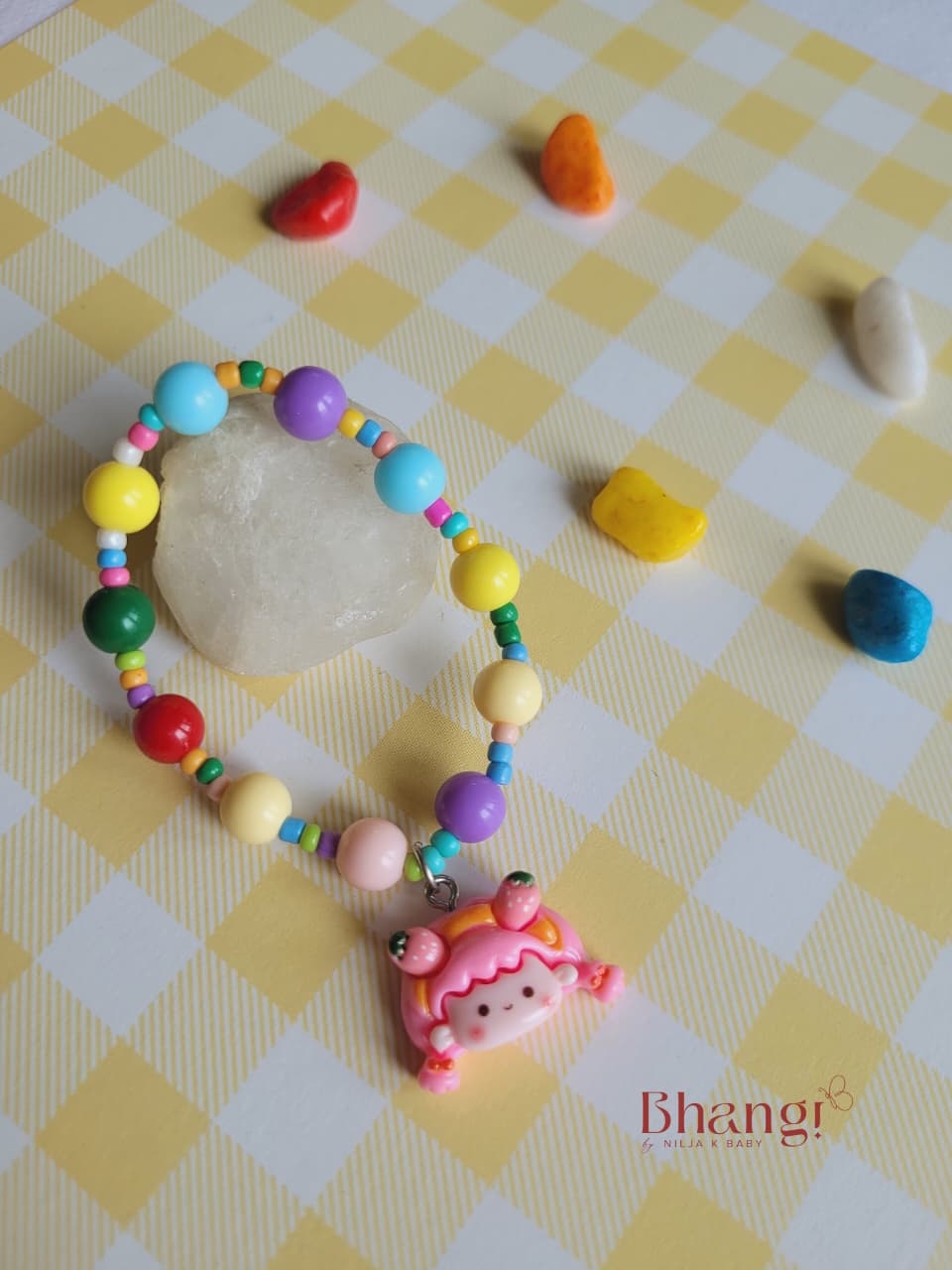 Rainbow Charm Kids Beaded Bracelet