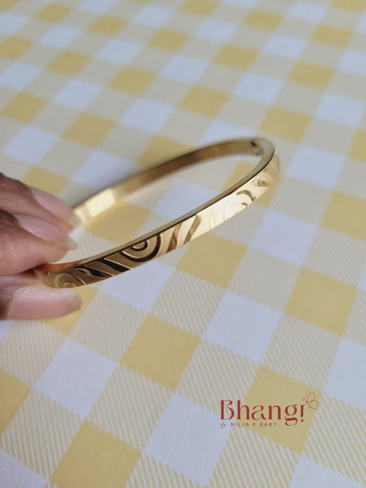 Golden Wave Kids Bangle