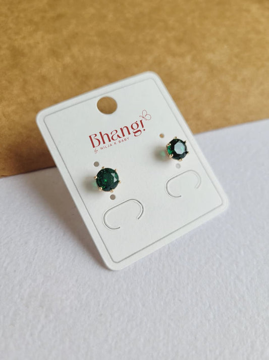 Solitaire Crystal Studs