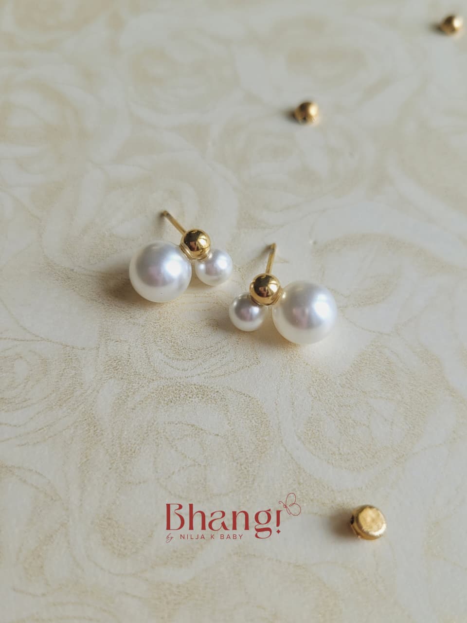 Lumière Pearl Duo Stud Earrings
