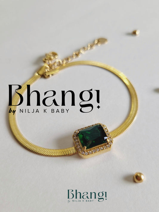 Emerald Green Statement Bracelet