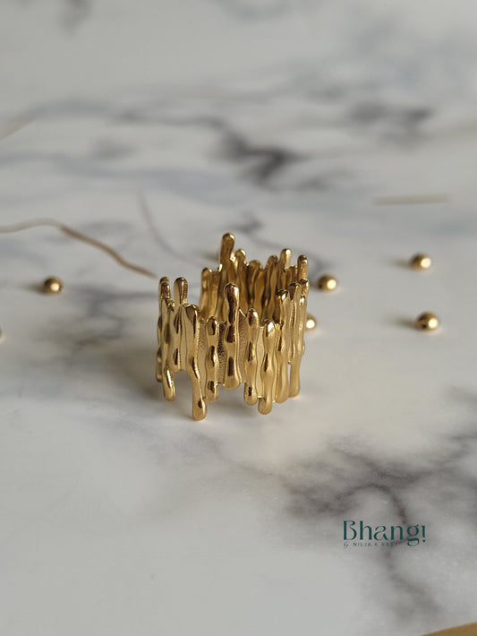 Bhangi Golden Drip Ring