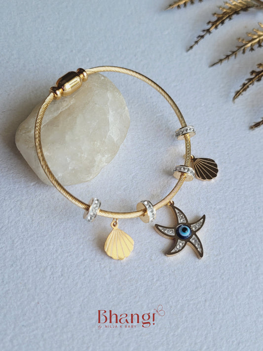 Ocean Whisper Charm Bracelet