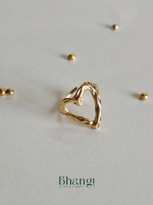 Adjustable Heart Ring